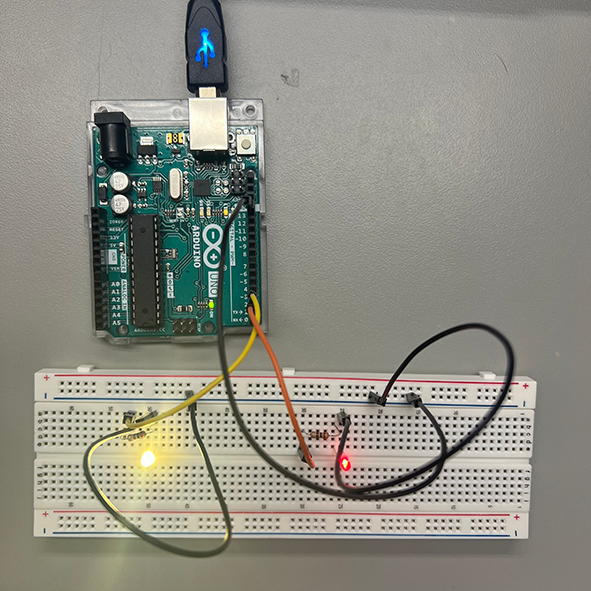 Testing LED light with Arduino