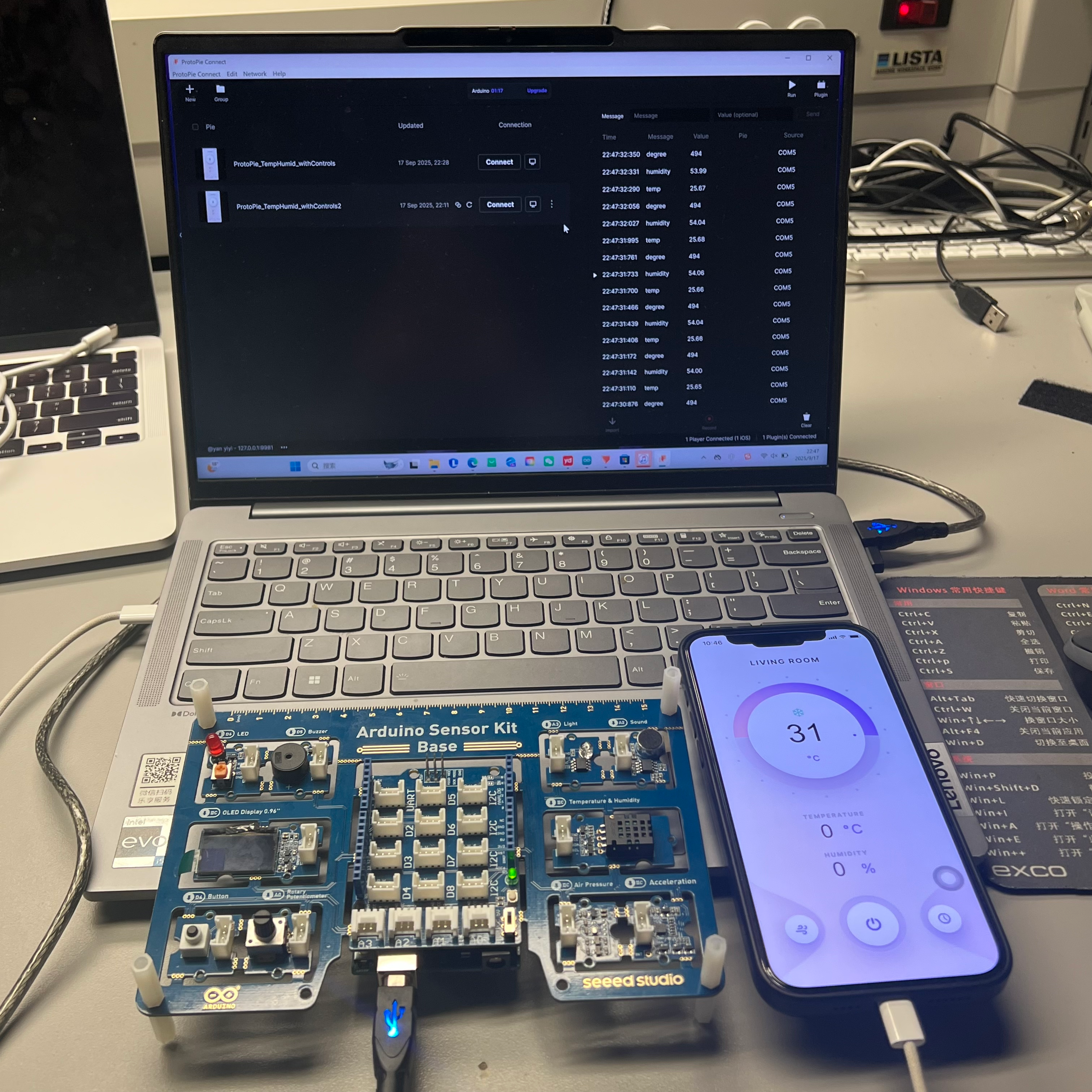 Connecting Arduino to laptop and phone