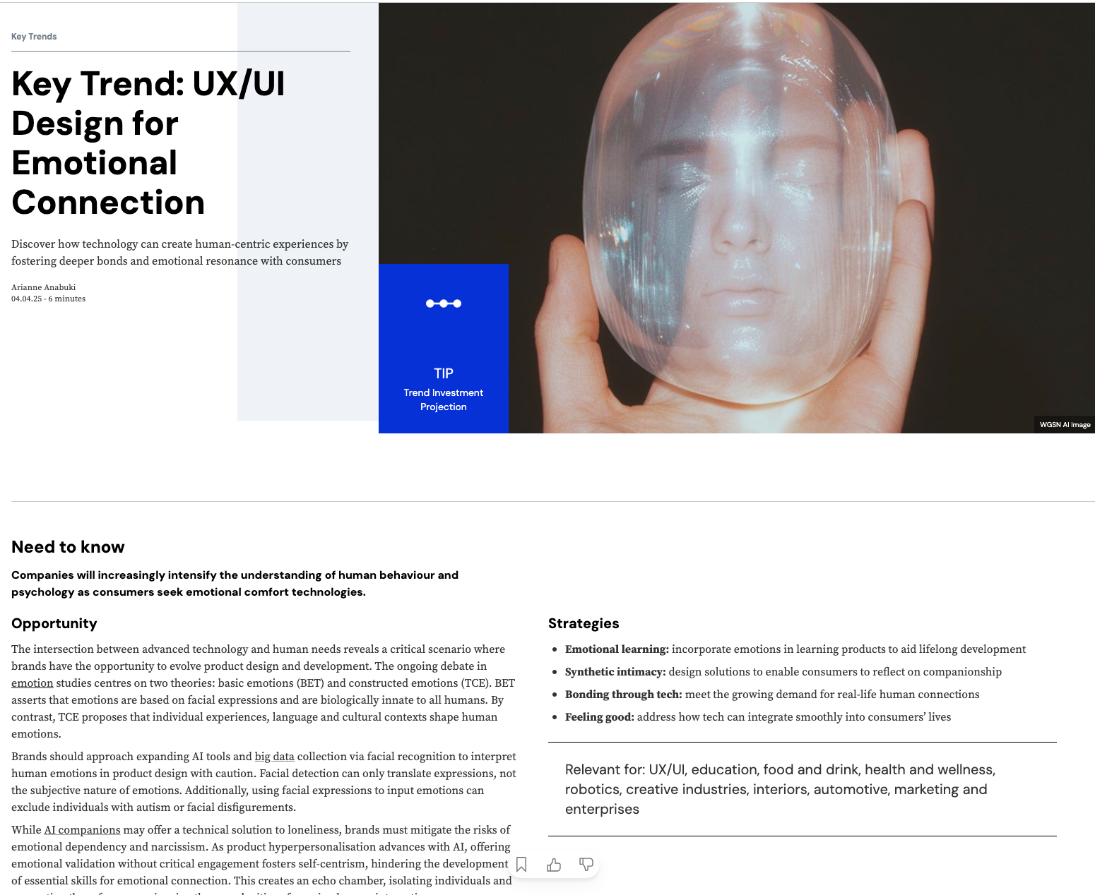 This trend focuses on emotional design — using colors, sound, and motion to create warm and human-centered digital experiences.